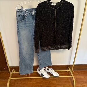 VINTAGE hand beaded jacket.